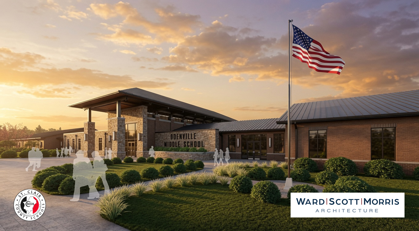Conceptual Rendering of the Proposed New Odenville Middle School